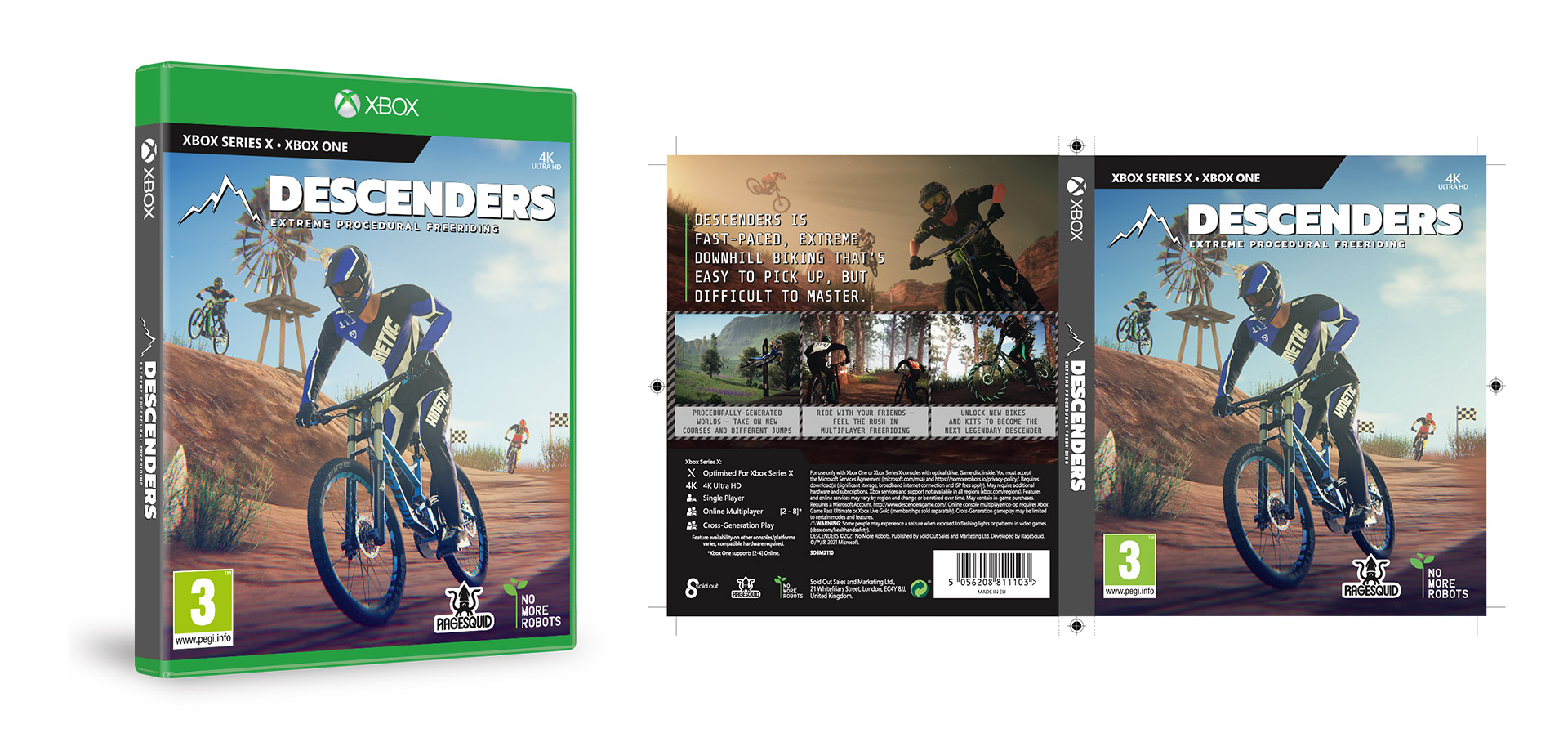 Descenders artwork video game packaging reprographics